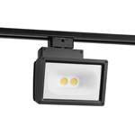 Juno Track Lighting T258L-27K-BL Wall Wash Flood 30W LED 2633 Lumens, 2700K Color Temperature, 80 CRI, Black Finish