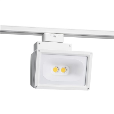 Juno Track Lighting T259L G2 27K 80CRI PDIM WH 41W LED Wall Wash Flood, 120V, Generation 2, 2700K Color Temperature, 80 CRI, Phase DimmableWhite Finish