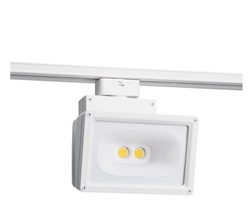 Juno Track Lighting T259L-35K-WH Wall Wash Flood 57W LED 4691 Lumens, 3500K Color Temperature, 80 CRI, White Finish