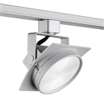 Juno Track Lighting T272L3KFSL Avant Garde Arc L 15W Dimmable LED Track Fixture, 85 CRI, 3000K, Flood, Silver Finish