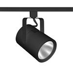 Juno Track Lighting T283L-27KFBL Flat Back Cylinder 26W LED Track Fixture 2700K, 80 CRI, Flood, Black Finish