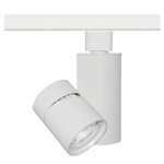 Juno Track Lighting T382L-G2-35SWH 19W Vertical Cylinder LED, 3500K Color Temperature, 80 CRI, Spot Beam Spread, White Finish