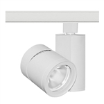 Juno Track Lighting T383L-3FWH 24W Vertical Cylinder LED, 3000K Color Temperature, 80 CRI, Flood Beam Spread, White Finish