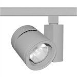 Juno Track Lighting T387L-3SSL 48W Vertical Cylinder LED, 3000K Color Temperature, 80 CRI, Spot Beam Spread, Silver Finish