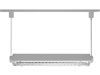 Juno Track Lighting T5C22SL (T5C 2FT SL) T5HO Suspended Cable Mount 2-Lamp Fluorescent Wall Washer 24W, Silver Color