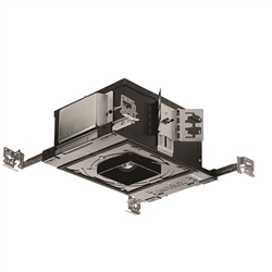 Juno Aculux Recessed Lighting TC420LSQ-827-F-1 3-1/4 inch LED New Construction Adjustable Non-IC Square Housing, 2000 Lumens, 2700K Color Temperature, 80 CRI, Flood Beam, 120V, Forward & Reverse Phase Dimming, 5%