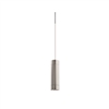 Juno TLPL1783SNSL Trac 12 Decorative LED Mini-Pendant 6W 12V, Cylinder Pendant with 78" Cord, 3000K Color Temperature, Satin Nickel Body, No Glass, Silver Adapter