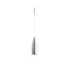 Juno TLPL21443SNWH Trac 12 Decorative LED Mini-Pendant 6W 12V, Flute Pendant, with 144" Cord, 3000K Color Temperature, Satin Nickel Body, No Glass, White Adapter