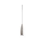 Juno TLPL2782SNSL Trac 12 Decorative LED Mini-Pendant 6W 12V, Flute Pendant, with 78" Cord, 2700K Color Temperature, Satin Nickel Body, No Glass, Silver Adapter