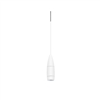 Juno TLPL2782WHWH Trac 12 Decorative LED Mini-Pendant 6W 12V, Flute Pendant, with 78" Cord, 2700K Color Temperature, White Body, No Glass, White Adapter