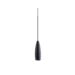 Juno TLPL2783BLBL Trac 12 Decorative LED Mini-Pendant 6W 12V, Flute Pendant, with 78" Cord, 3000K Color Temperature, Black Body, No Glass, Black Adapter