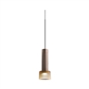 Juno TQJPL11443BZAMBBL Trac-Master Decorative LED Mini-Pendant 6W 12V, Cylinder Pendant with 144 inch Cord, 3000K Color Temperature, Bronze Pendant Body, Amber Glass, Black Adapter