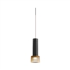 Juno TQJPL1783BLAMBSTN Trac-Master Decorative LED Mini-Pendant 6W 12V, Cylinder Pendant with 78 inch Cord, 3000K Color Temperature, Black Pendant Body, Satin Nickel Adapater