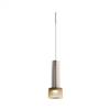 Juno TQJPL1783SNAMBWH Trac-Master Decorative LED Mini-Pendant 6W 12V, Cylinder Pendant with 78 inch Cord, 3000K Color Temperature, Satin Nickel Pendant Body, Amber Glass, White Adapter