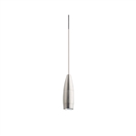 Juno TQJPL21442SNSTN Trac-Master Decorative LED Mini-Pendant 6W, 12V, Flute Pendant with 144 inch Cord, 2700K Color Temperature, Satin Nickel Pendant Body, No Glass, Satin Nickel Adapater