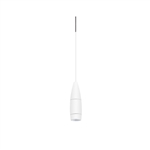 Juno TQJPL2782WHWH Trac-Master Decorative LED Mini-Pendant 6W, 12V, Flute Pendant with 78 inch Cord, 2700K Color Temperature, White Pendant Body, No Glass, White Adapater