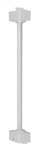 Juno Track Lighting TW24WA-WH (TEW 24IN WH WA) 24" Line Voltage Extension Wand for Fixture with Wide Adapter, White Color