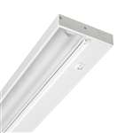 Juno Undercabinet Lighting UPF12 WH 6CP NS 12" 8.4W T5 Lamp, 3000K Pro Fluorescent Undercabinet Fixture, No Rocker Switch, with Portable 6" Cord and Plug, White Finish