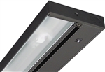 Juno Undercabinet Lighting UPF22-NS-BL 22" 15.3W T5 Lamp, 3000K Pro Fluorescent Undercabinet Fixture, No Rocker Switch, Black Finish