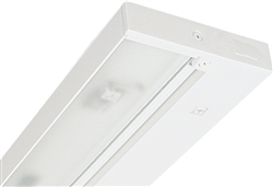 Juno Undercabinet Lighting UPF22-NS-WH-CP6 22" 15.3W T5 Lamp, 3000K Pro Fluorescent Undercabinet Fixture, No Rocker Switch, with Portable 6" Cord and Plug, White Finish