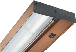 Juno Undercabinet Lighting UPF22-OC-BZ-CP6 22" 15.3W T5 Lamp, 3000K Pro Fluorescent Undercabinet Fixture, Occupancy Sensor with Switch, includes Portable 6" Cord and Plug, Bronze Finish