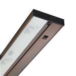 Juno Under Cabinet Lighting Led UPLED14 30K 80CRI BZ 6CP NS 14" Pro Dimmable Fixture, 5.6 Watts, 299 Lumens, No Rocker Switch, with Portable 6" Cord and Plug, Bronze Finish