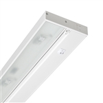 Juno Under Cabinet Lighting LED UPLED14 30K 90CRI WH 6CP NS 14" Pro Dimmable Fixture, 5.6 Watts, 299 Lumens, No Rocker Switch, with Portable 6" Cord and Plug, White Finish