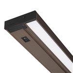 Juno Undercabinet Lighting UPS14-930-BZ 14" Dimmable Pro-Series SoftTask LED, 3000K, Includes On/Off Rocker Switch, Direct Wire, Brushed Bronze Finish