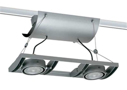 Juno Track Lighting XT16201-39H-SL AVIO Two Lamp - HID Metal Halide 39W CMH MR16 GX10 Unit, Silver Color