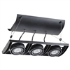 Juno Track Lighting XT16301BL AVIO Three Lamp - Low Voltage 20-50W MR16 Unit, Black Color