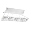 Juno Track Lighting XT16401-39H-WH AVIO Four Lamp - HID Metal Halide 39W CMH MR16 GX10 Linear Unit, White Color