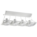 Juno Track Lighting XT30401WH AVIO Four Lamp - Line Voltage 35-75W PAR30 Linear Unit, White Color