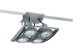 Juno Track Lighting XT30404GP AVIO Four Lamp - Line Voltage 35-75W PAR30 Quad Unit, Graphite Color