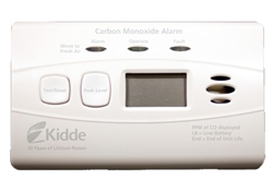 Kidde C3010D (21010075) Worry Free 10 Year Sealed Lithium Battery Operated Carbon Monoxide CO Alarm with Digital Display
