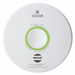Kidde P4010ACSCO-WF (21031042) AC/DC Hardwired Intelligent Wire-Free Interconnect Smoke and Carbon Monoxide Alarm with 10-Year Sealed Battery Backup