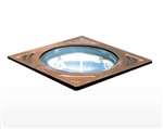 Kim Lighting 6360/NF/100HPS347 Cool-Lens Well Light, Narrow Flood Optic, 100W, High Pressure Sodium, 347V, Cast Bronze Natural Finish