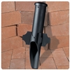 Kim Lighting EP17 Landscape Light PVC Post, 1/2" NPT Mount, Corrosion Free and UV Resistant, 17-1/2" Post Length, Black Finish