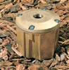 Kim Lighting JB1/WH-P Architectural Junction Box Die-Cast, Low Copper Aluminum with 1/2"NPSM Fixture Mount, White Finish