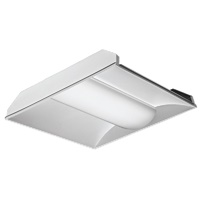 Lithonia 2VTL2 20L ADP GZ1 LP835 2'x2' Volumetric LED Recessed Troffer, 2000 Lumens, Curved Linear Prism Diffuser, 120-277V, Dims to 1%, 80 CRI, 3500K