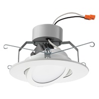 Lithonia 6G1BN LED 620 Lumens, 6 inch LED Recessed Downlight, 3000K, 80 CRI, Brushed Nickel, Less Medium Base Socket Adapter