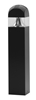 Lithonia ASBY 50S R5 TB DNAT LPI 50W High Pressure Sodium Aeris Architectural Bollard Area Light, Cross Series, Type V Distribution,  Multi-Tap Ballast, Textured Natural Aluminum, Lamp Included