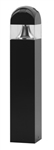 Lithonia ASBZ 50S R5 120 DBLB LPI 50W High Pressure Sodium Aeris Architectural Bollard Area Light, Crown Series, Type V Distribution,  120V, Textured Black, Lamp Included
