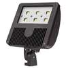 Lithonia DSXF3 LED 6 P1 30K NSP 277 YKC62 DDBXD 129W D-Series Size 3 LED Floodlight, P1 Performance Package, 3000K Color Temperature, Narrow Spot Distribution, 277V, Yoke With 16-3 SO Cord, Dark Bronze Finish