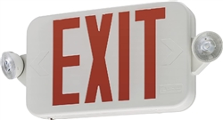 Lithonia ECC R REM M6 Single Face LED Combination Exit Sign - LED Lamp Heads, With Remove Capacity