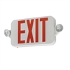 Lithonia ECRG HO RD Exit and Emergency Light Combo Unit, Red and Green Letter with Remote Capacity, Round Lamp Heads