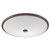 Lithonia FMDCGL 16 20830 BZ M4 23 Watts 1300 Lumens LED Indoor Ceiling 17 inches Round Flush Mount Brushed Nickel 3000K