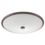 Lithonia FMDCGL 16 20830 BZ M4 23 Watts 1300 Lumens LED Indoor Ceiling 17 inches Round Flush Mount Brushed Nickel 3000K