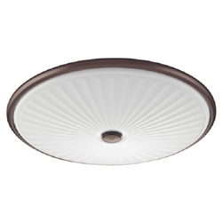 Lithonia FMDCGL 16 20830 BZ M4 23 Watts 1300 Lumens LED Indoor Ceiling 17 inches Round Flush Mount Brushed Nickel 3000K