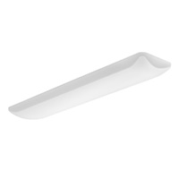 Lithonia FMLL 14IN 40K 80CRI 45W 14" LED Litepuff Linear Low Profile Flush Mount, 120V, 4000K Color Temperature, 80 CRI, White Finish