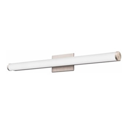 Lithonia FMVCCLS 48IN MVOLT 30K35K40K 90CRI BN M6 Lithonia Contemporary Cylinder Vanity 34 Watt 3100 Lumens 3000K/3500K/4000K 48" Length 90 CRI Brushed Nickel